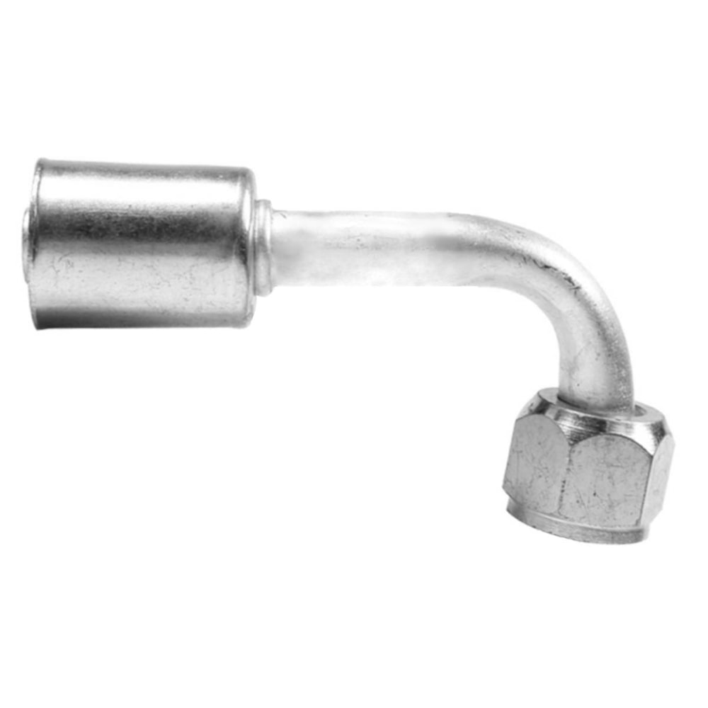CONEXAO 90º FEMEA ALUMINIO 10MM FLARE COM CLIP - PROCOOLER CONEXAO 90º FEMEA ALUMINIO 10MM FLARE COM CLIP - PROCOOLER