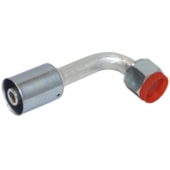 CONEXAO 90º FEMEA ALUMINIO 10MM O'RING COM CLIP COM PORCA EM ACO - PROCOOLER CONEXAO 90º FEMEA ALUMINIO 10MM O'RING COM CLIP COM PORCA EM ACO - PROCOOLER