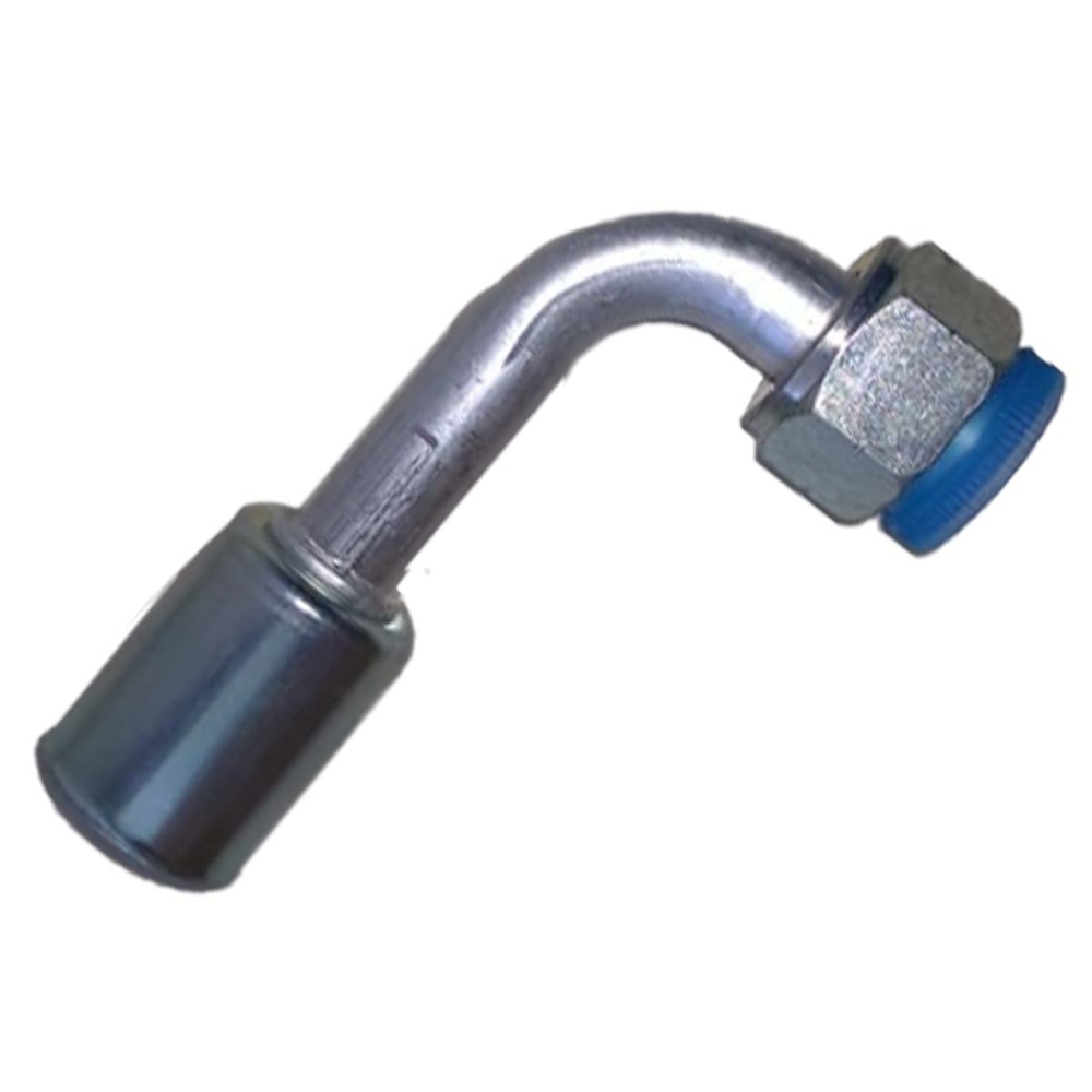 CONEXAO 90º FEMEA ALUMINIO 10MM O'RING R134A RADIAL METRICA COM CLIP - PROCOOLER CONEXAO 90º FEMEA ALUMINIO 10MM O'RING R134A RADIAL METRICA COM CLIP - PROCOOLER