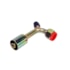CONEXAO 90º FEMEA ALUMINIO 10MM O'RING VALVULA DE SERVICO R12 COM CLIP - PROCOOLER CONEXAO 90º FEMEA ALUMINIO 10MM O'RING VALVULA DE SERVICO R12 COM CLIP - PROCOOLER
