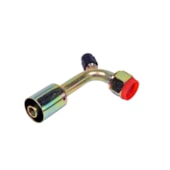 CONEXAO 90º FEMEA ALUMINIO 10MM O'RING VALVULA DE SERVICO R12 COM CLIP - PROCOOLER CONEXAO 90º FEMEA ALUMINIO 10MM O'RING VALVULA DE SERVICO R12 COM CLIP - PROCOOLER