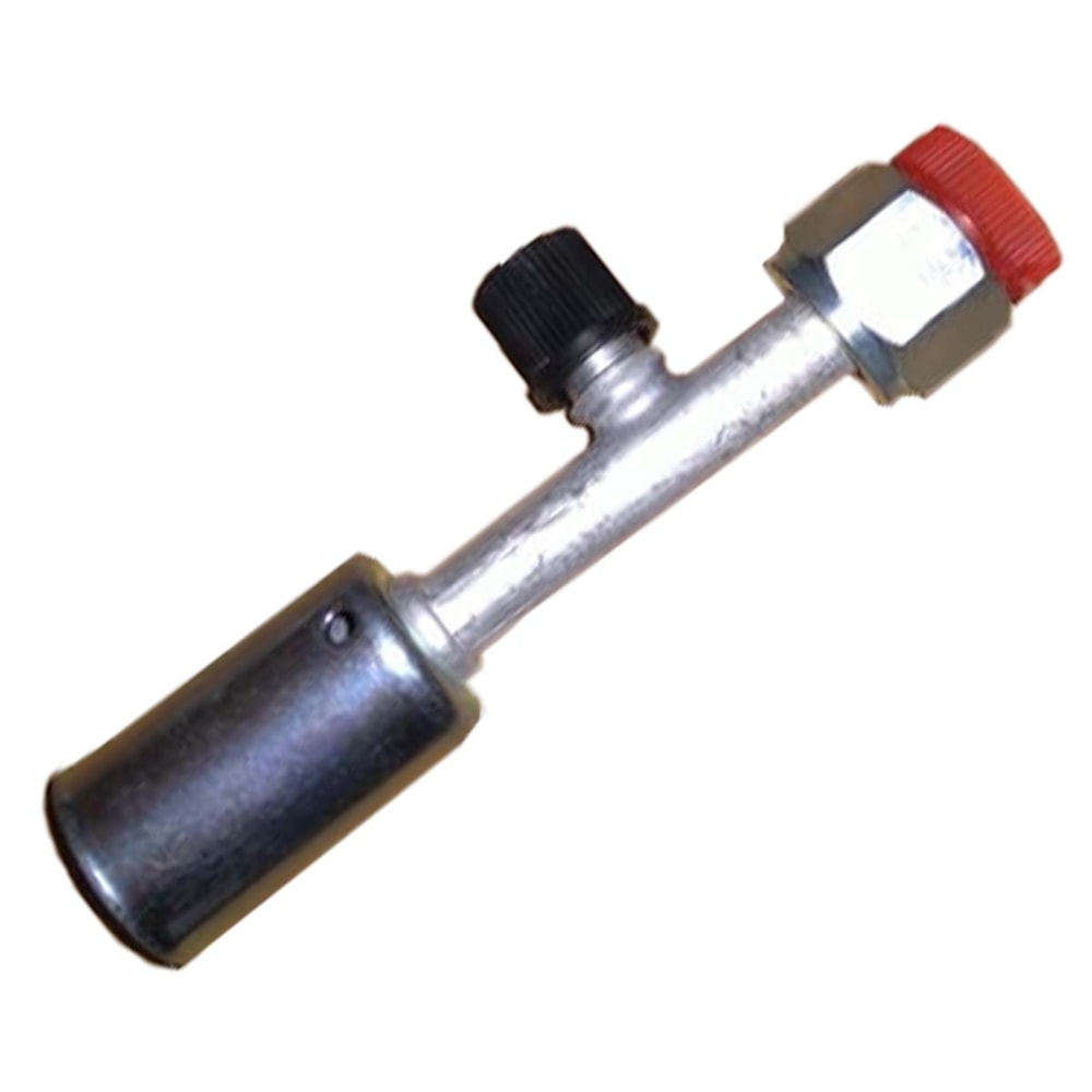 CONEXAO RETA FEMEA ALUMINIO 06MM O'RING VALVULA DE SERVICO R12 COM CLIP - PROCOOLER CONEXAO RETA FEMEA ALUMINIO 06MM O'RING VALVULA DE SERVICO R12 COM CLIP - PROCOOLER