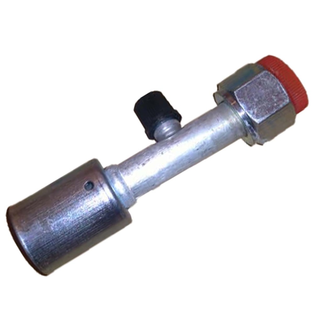 CONEXAO RETA FEMEA ALUMINIO 10MM O'RING VALVULA DE SERVICO R12 COM CLIP - PROCOOLER CONEXAO RETA FEMEA ALUMINIO 10MM O'RING VALVULA DE SERVICO R12 COM CLIP - PROCOOLER