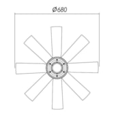 CONJUNTO EMBREAGEM VISCOSA MERCEDES BENZ L1935 / 1941 / 2325 / 1630 - BEHR HELLA