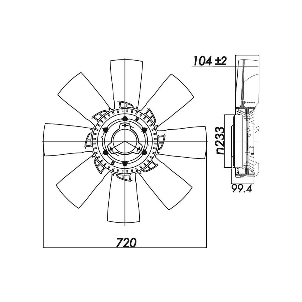 CONJUNTO EMBREAGEM VISCOSA MERCEDES BENZ O400 / OH-1628 / OH-1636 - BEHR HELLA CONJUNTO EMBREAGEM VISCOSA MERCEDES BENZ O400 / OH-1628 / OH-1636 - BEHR HELLA
