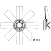CONJUNTO EMBREAGEM VISCOSA VOLVO NH12 / FH12 1993 A 2003 - BEHR HELLA