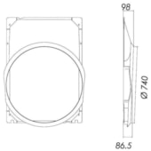 DEFLETOR MERCEDES BENZ 1634 / 1645 2002 A 2006 - BEHR HELLA