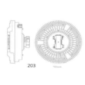 EMBREAGEM VISCOSA FORD CARGO MAXTON 2631 / 2831 / 4331 / 5031 2005 A 2006 - MAGNETI MARELLI