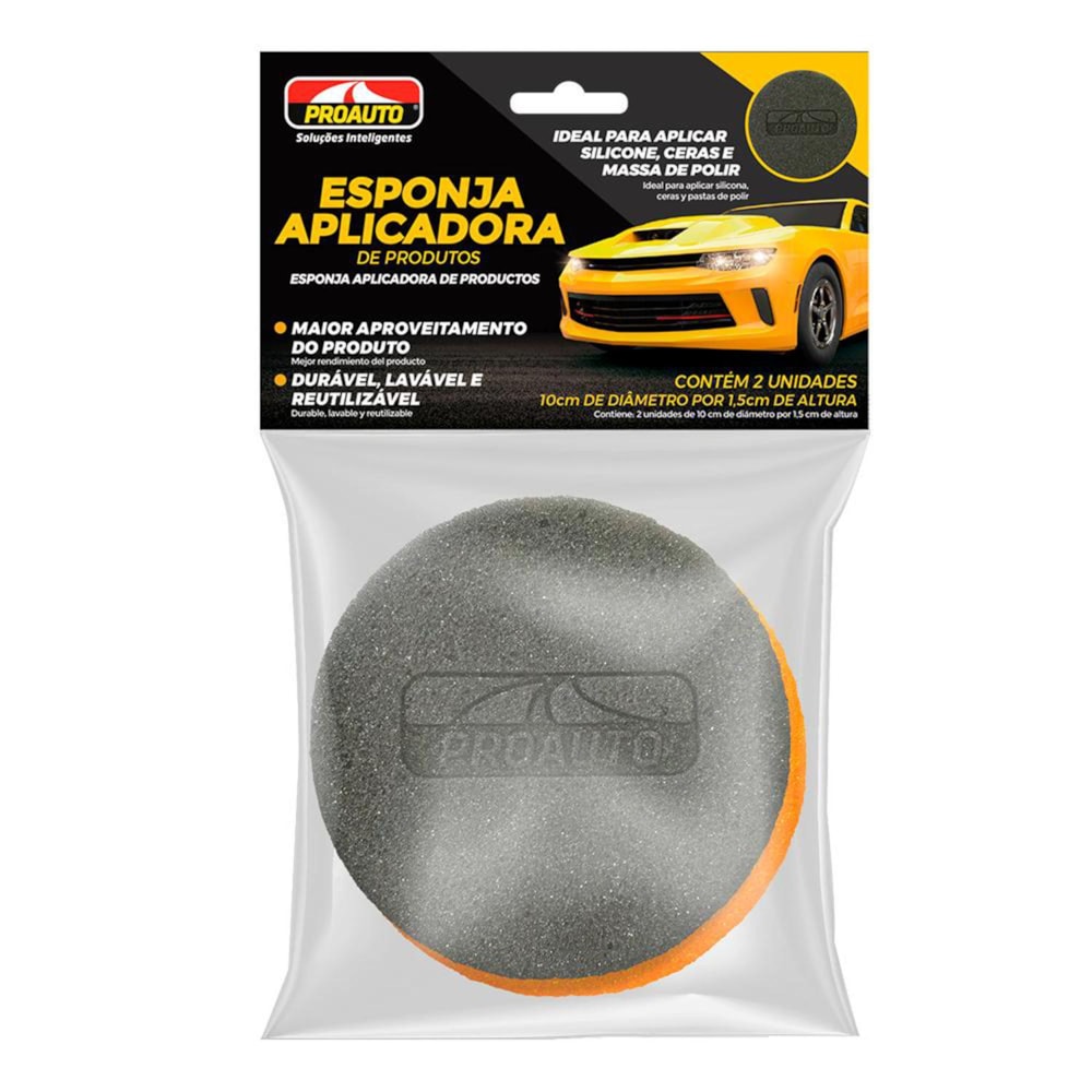ESPONJA APLICADORA DE PRODUTOS PROAUTO - PROAUTO ESPONJA APLICADORA DE PRODUTOS PROAUTO - PROAUTO