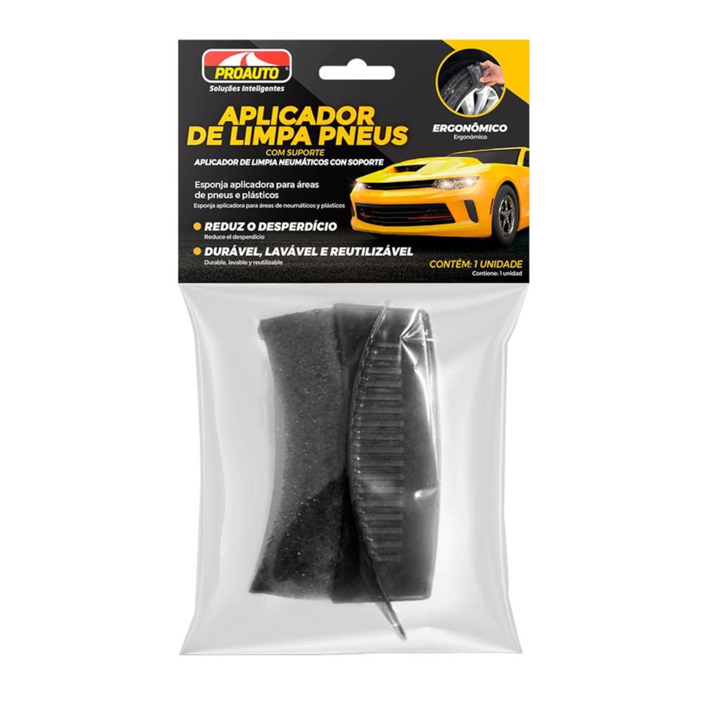 ESPONJA APLICADORA PARA PNEUS PROAUTO - PROAUTO ESPONJA APLICADORA PARA PNEUS PROAUTO - PROAUTO