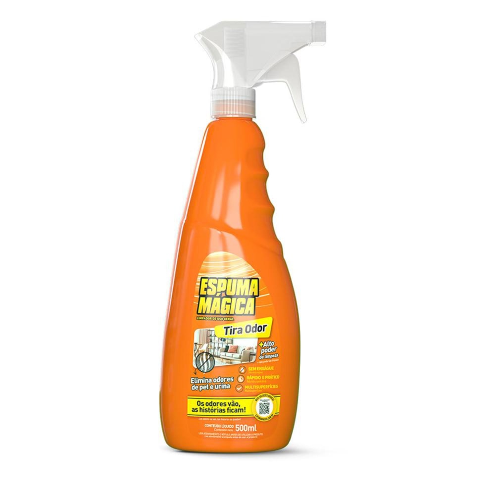 ESPUMA MAGICA TIRA ODOR PROAUTO 500ML - PROAUTO ESPUMA MAGICA TIRA ODOR PROAUTO 500ML - PROAUTO