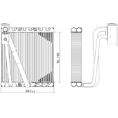 EVAPORADOR RENAULT DUSTER / LOGAN / SANDERO 2007 EM DIANTE / OROCH 2016 EM DIANTE COM VALVULA - BEHR HELLA