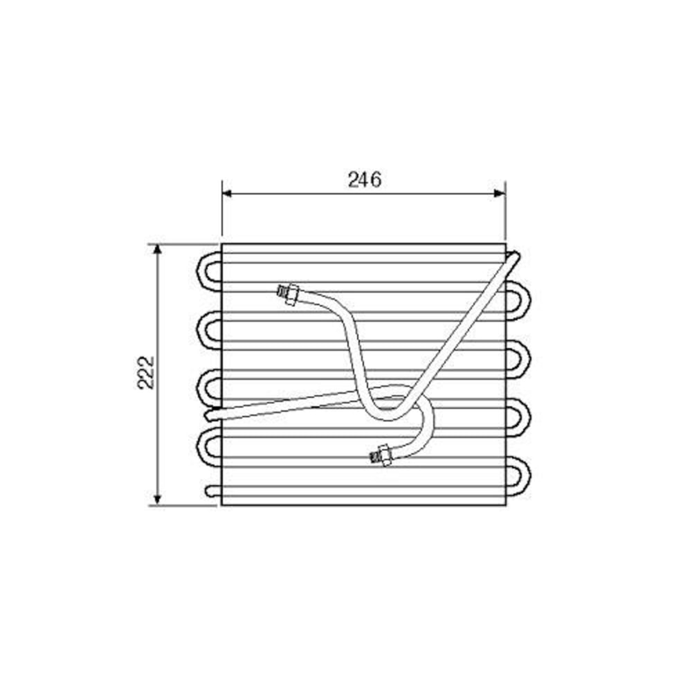 EVAPORADOR SUZUKI SWIFT 1.3 / 1.6 1991 A 1997 R12 (TA) - MCQUAY
