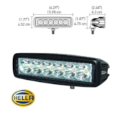 Farol Auxiliar Mini Barra Led Hella Value Fit 6 Leds Multivo