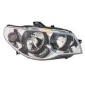 Farol Fiat Palio 2004 Em Diante Cromado Canhao Preto Lado Di