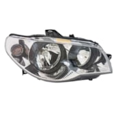 Farol Fiat Palio 2004 Em Diante Cromado Canhao Preto Lado Di