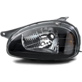 Farol H4 Carcaca Cinza Moldura Cinza Gm Chevrolet Corsa / Wa Farol H4 Carcaca Cinza Moldura Cinza Gm Chevrolet Corsa / Wa