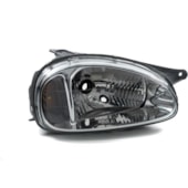 Farol H4 Carcaca Cinza Moldura Metalizada Gm Chevrolet Corsa Farol H4 Carcaca Cinza Moldura Metalizada Gm Chevrolet Corsa
