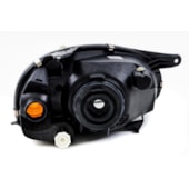 Farol H4 Carcaca Preta Moldura Metalizada Gm Chevrolet Corsa Farol H4 Carcaca Preta Moldura Metalizada Gm Chevrolet Corsa