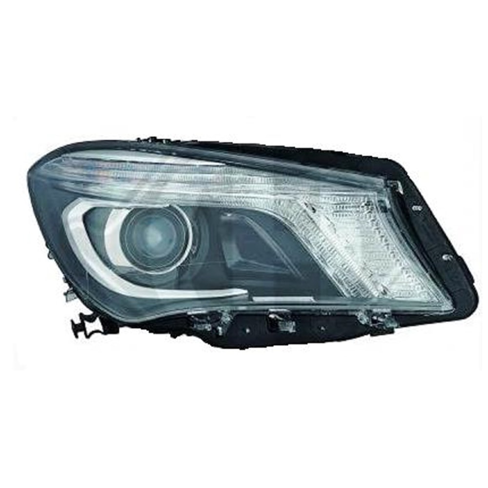 Farol Mercedes Benz Cla 2014 Em Diante Led Bi-xenon Mascara 