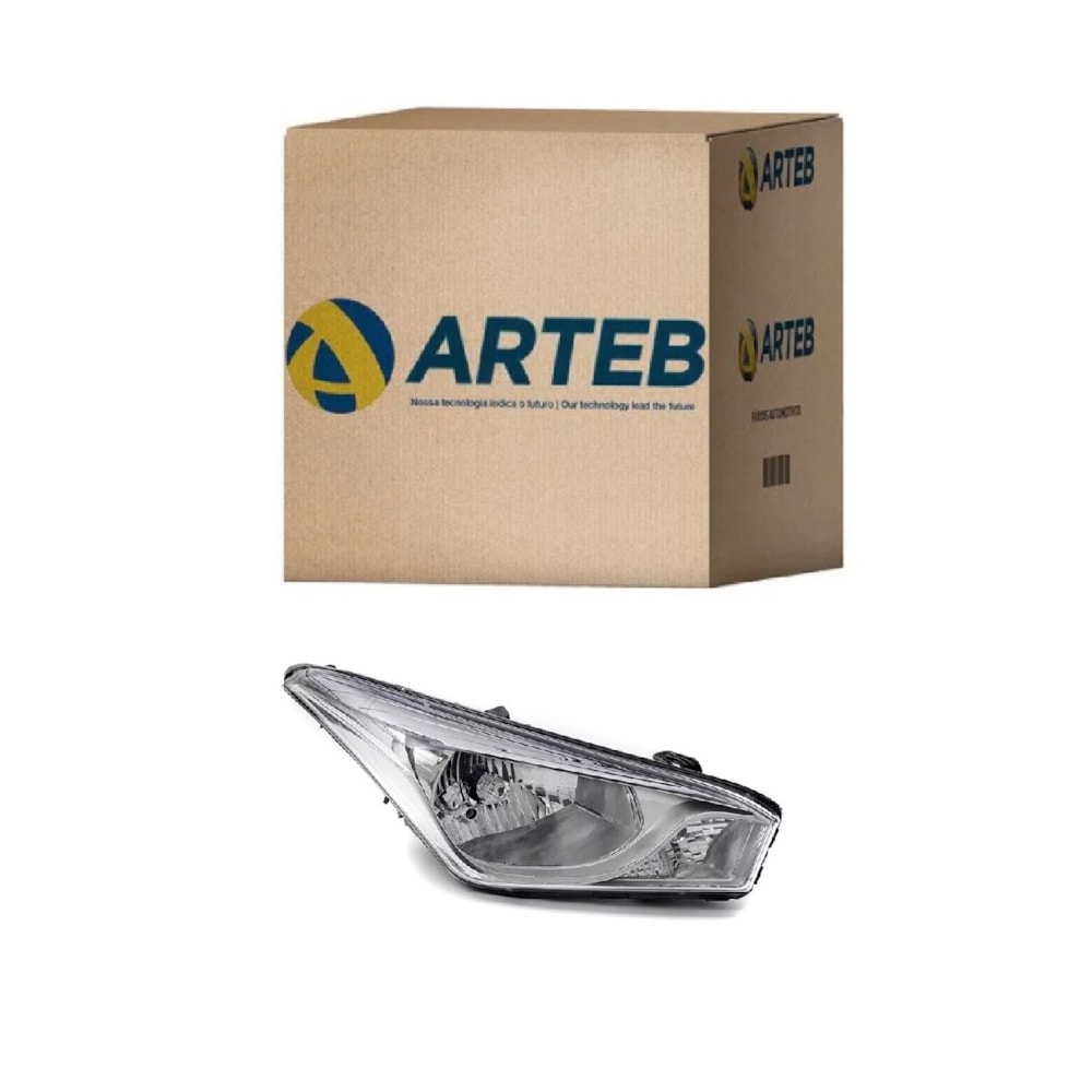 Farol Moldura Metalizada Hyundai Hb20 / Hb20 Sedan / 2012 a 