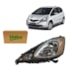 Farol Principal Honda Fit G2 Metalizado 2009 a 2014 Lado Esq