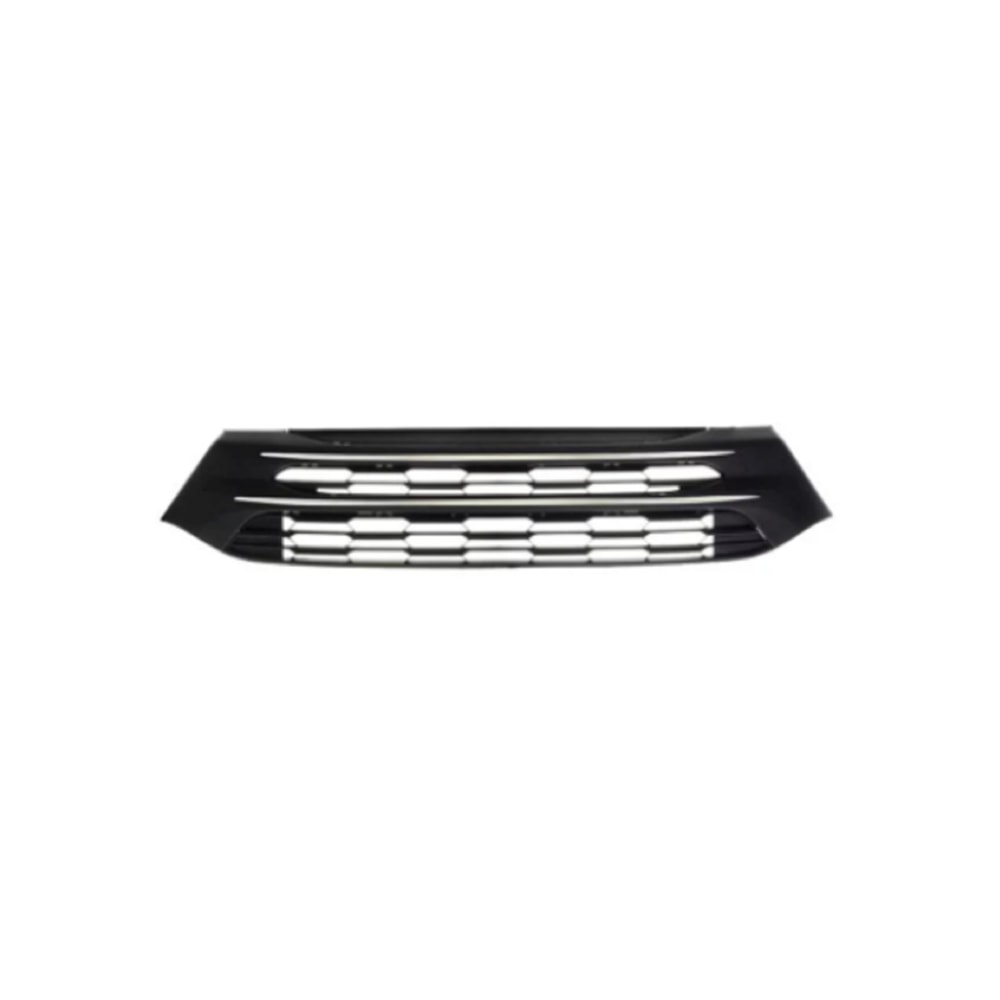 FRISO INFERIOR GRADE CENTRAL DO PARA-CHOQUE FIAT TORO 2016 EM DIANTE COR PRETO - FIPPARTS