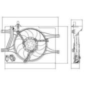 GMV VENTOINHA E DEFLETOR FIAT IDEA / PALIO / SIENA / STRADA MOTOR FIRE 2001 EM DIANTE 1.0 / 1.3 COM AR (SISTEMA BEHR) - BEHR HELLA