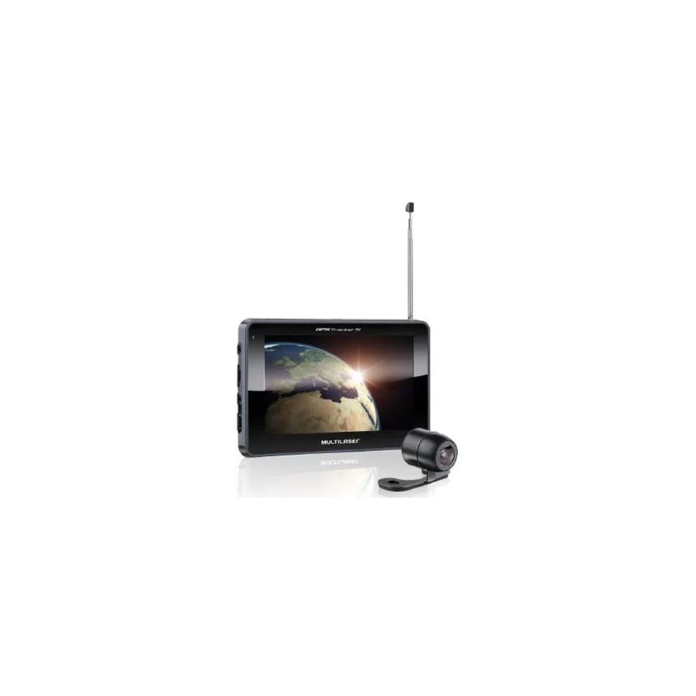 GPS MULTILASER TRACKER TV LCD 7 POLEGADAS TOUCH FM CAMERA DE RE AVIN - MULTILASER
