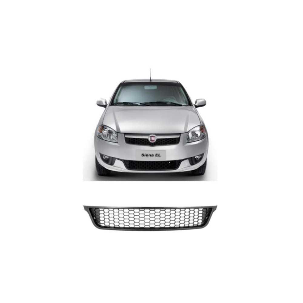 GRADE CENTRAL PARA-CHOQUE FIAT SIENA EL / FIAT STRADA / WEEKEND TREKKING / 2013 EM DIANTE COR PRETA - FIPPARTS GRADE CENTRAL PARA-CHOQUE FIAT SIENA EL / FIAT STRADA / WEEKEND TREKKING / 2013 EM DIANTE COR PRETA - FIPPARTS