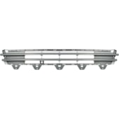 GRADE CENTRAL PARA-CHOQUE GM CHEVROLET MERIVA 2004 EM DIANTE COR PRETA - FIPPARTS