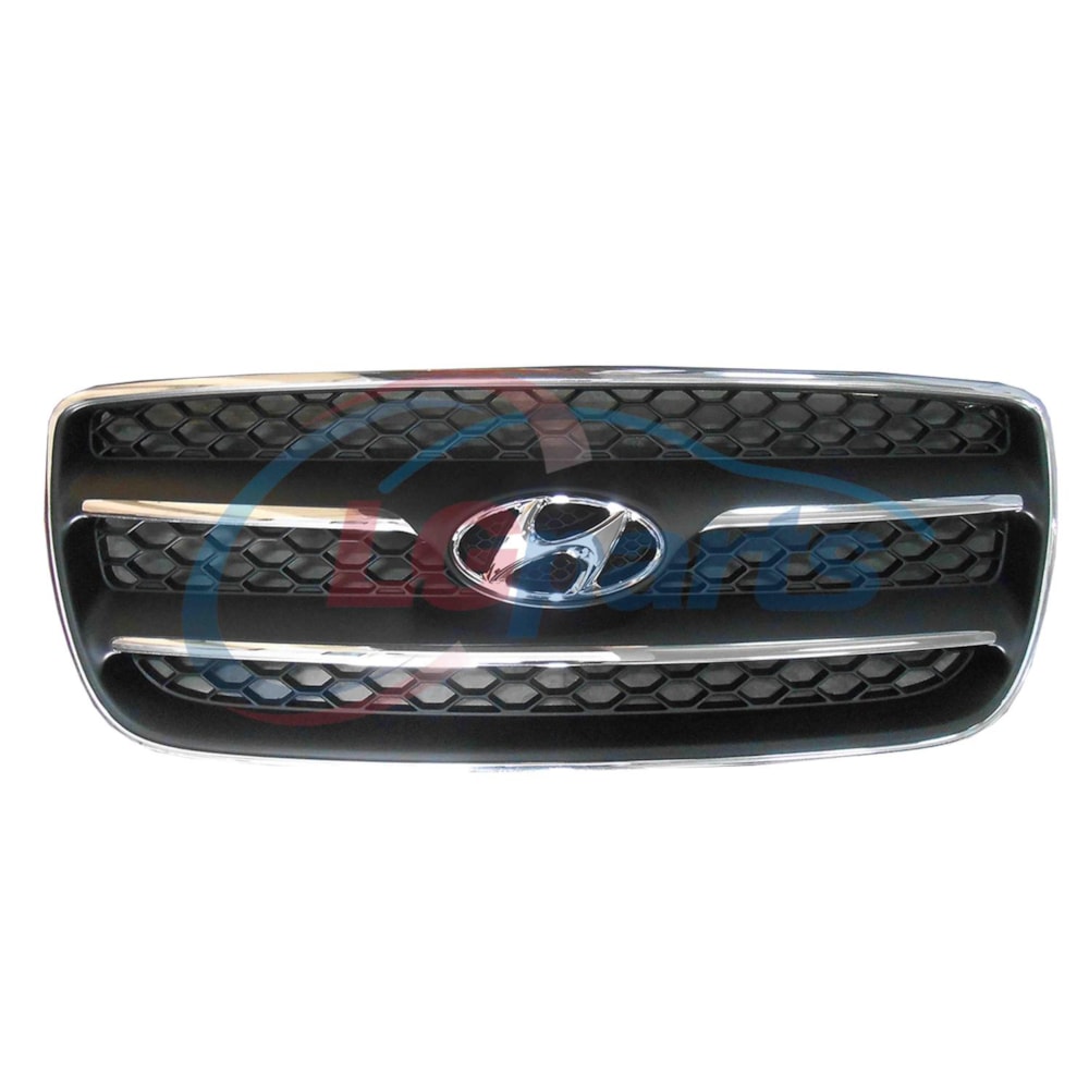 GRADE FRONTAL HYUNDAI SANTA FE COM FILETE CROMADO 2007 A 2009 - ORIGINAL MOBIS GRADE FRONTAL HYUNDAI SANTA FE COM FILETE CROMADO 2007 A 2009 - ORIGINAL MOBIS