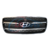 GRADE FRONTAL HYUNDAI SANTA FE COM FILETE CROMADO 2007 A 2009 - ORIGINAL MOBIS GRADE FRONTAL HYUNDAI SANTA FE COM FILETE CROMADO 2007 A 2009 - ORIGINAL MOBIS
