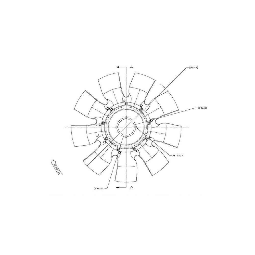 HELICE FORD CARGO 815 CUMMINS DIESEL 2000 A 2003 9 PAS - BORGWARNER HELICE FORD CARGO 815 CUMMINS DIESEL 2000 A 2003 9 PAS - BORGWARNER