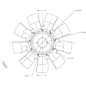 HELICE FORD CARGO 815 CUMMINS DIESEL 2000 A 2003 9 PAS - BORGWARNER
