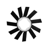 HELICE VENTILADOR 11 PAS SEM ANEL BMW 325IS / 540I / 320I / 323I / Z1 / Z3 /SERIE 5 /SERIE 3 /X5 /SERIE 8 /M3 / COM AR - MODEFER
