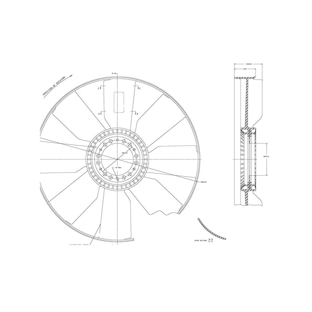 HELICE VW VOLKSWAGEN CUMMINS 17300 / 17310 / 18310 / 24220 / 24250 / 2630 / 2000 EM DIANTE COM AR - BORGWARNER HELICE VW VOLKSWAGEN CUMMINS 17300 / 17310 / 18310 / 24220 / 24250 / 2630 / 2000 EM DIANTE COM AR - BORGWARNER