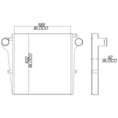 INTERCOOLER CARGO 1217/ 1416/ 1417/ 1421/ 1516/ 1617/ 1721/ 1722/ 1731/ 2422/ 2425/ 2622/ 2625/ 2630/ 2631/ 4030 02/05 - BEHR HELLA