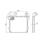 INTERCOOLER FORD ONIBUS B-1618 / 1621 1995 EM DIANTE / VW VOLKSWAGEN ONIBUS 16-180 / 16-210 1995 EM DIANTE BETA 17-230 - VISCONDE/MODINE