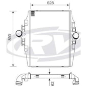 INTERCOOLER MERCEDES BENZ 1938 S / 1944 S - VISCONDE/MODINE