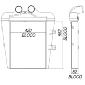 INTERCOOLER MERCEDES BENZ L1214 / L1218 / L1418 / L1414 / L1620 / LK1620 / L1723 1997 A 2005 - BEHR HELLA