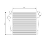 INTERCOOLER MERCEDES BENZ LS-1632 - VISCONDE/MODINE