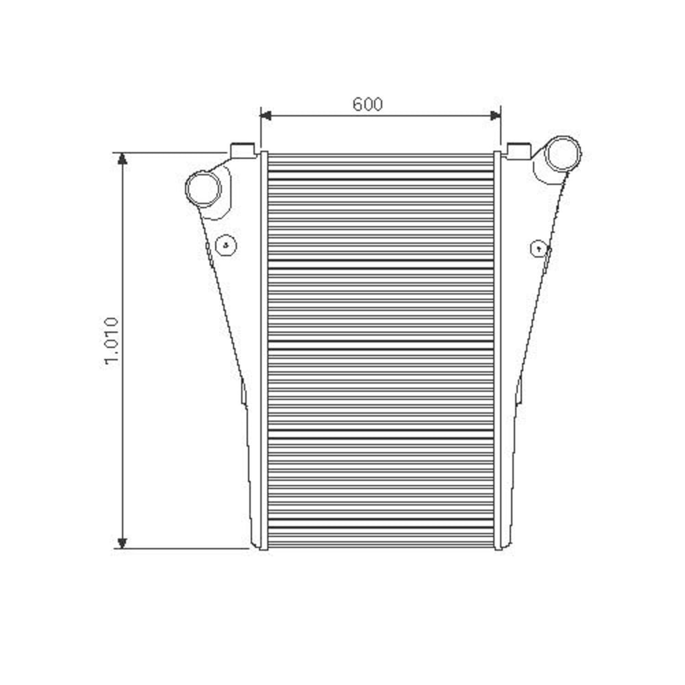 INTERCOOLER MERCEDES BENZ LS-1938 / 2638 - VISCONDE/MODINE INTERCOOLER MERCEDES BENZ LS-1938 / 2638 - VISCONDE/MODINE
