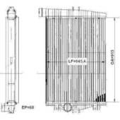 INTERCOOLER MERCEDES BENZ O500 M/R/U RODOVIARIO 2001 A 2008 - VALEO