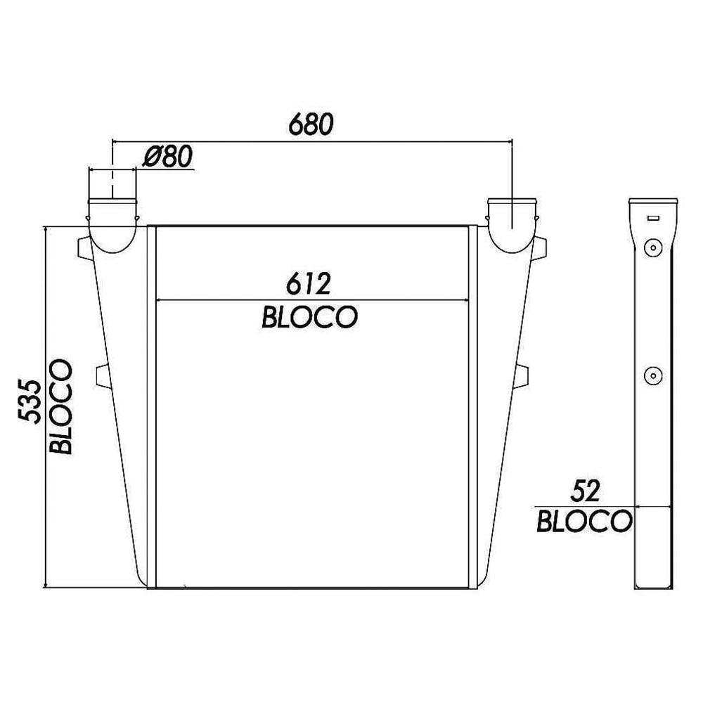 INTERCOOLER MERCEDES OH1318 / 1418 / 1420 / 1521 / 1620 / 2689 1995 EM DIANTE - BEHR HELLA INTERCOOLER MERCEDES OH1318 / 1418 / 1420 / 1521 / 1620 / 2689 1995 EM DIANTE - BEHR HELLA