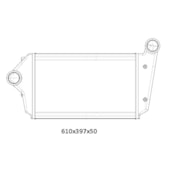 INTERCOOLER MERCEDEZ BENZ 710 1996 A 2005 / 914 1996 A 2004 - BEHR HELLA