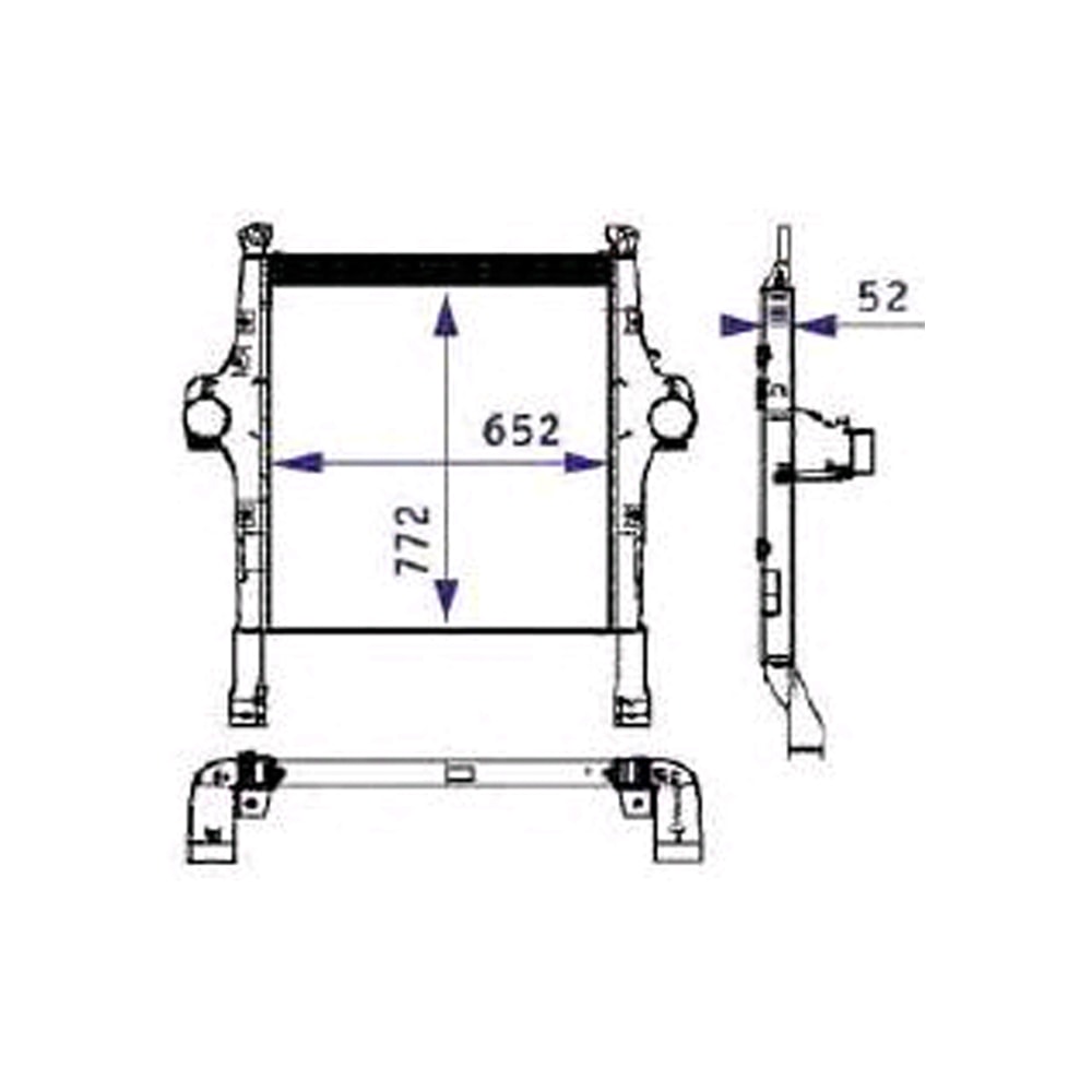 INTERCOOLER PARA IVECO STRALIS 2005 EM DIANTE - BEHR HELLA INTERCOOLER PARA IVECO STRALIS 2005 EM DIANTE - BEHR HELLA