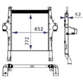 INTERCOOLER PARA IVECO STRALIS 2005 EM DIANTE - BEHR HELLA