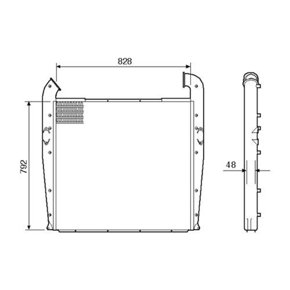 INTERCOOLER PARA SCANIA SERIE 4 R114 / T114 / R124 / T124 1998 A 2007 - VISCONDE/MODINE INTERCOOLER PARA SCANIA SERIE 4 R114 / T114 / R124 / T124 1998 A 2007 - VISCONDE/MODINE