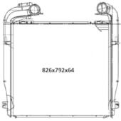 INTERCOOLER PARA SCANIA SERIE 5 2008 EM DIANTE G (TODOS MODELOS G) 2008 A 2012 - BEHR HELLA